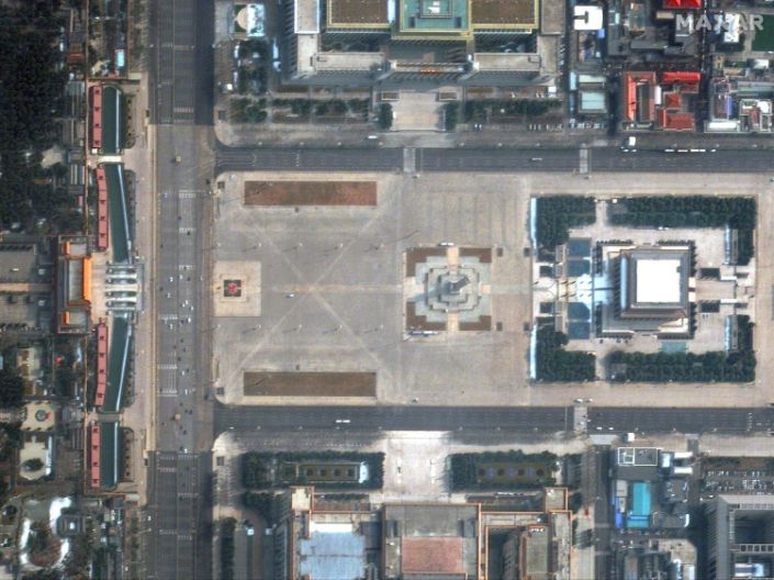 صور الأقمار الصناعية tiananmen مربع التاج