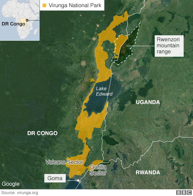 خريطة Virunga